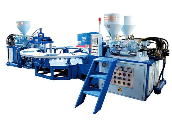 Three Color PVC Slipper Upper Injection Molding Machine